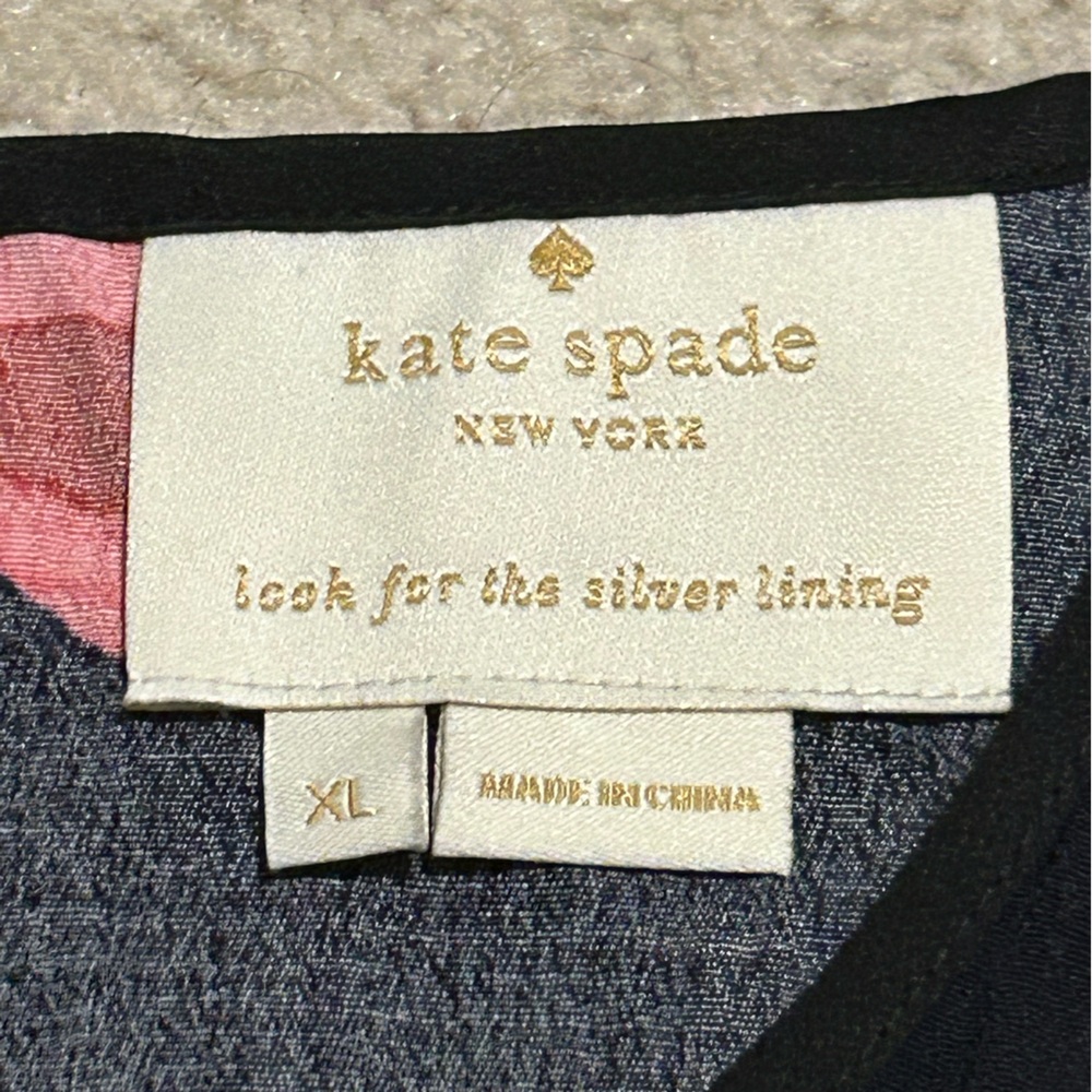 Kate Spade Rambling Rosa Floral Ruffle Hem Dress - Picture 8 of 8